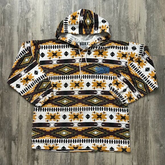 Vintage MFG Marithe Francois Girbaud Southwestern Sample Print Hoodie Size M - Picture 3 of 7